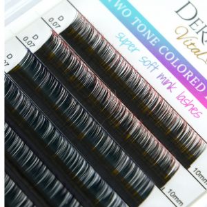Two Tone Colored super soft mink lashes der Marke Dermal Vital®