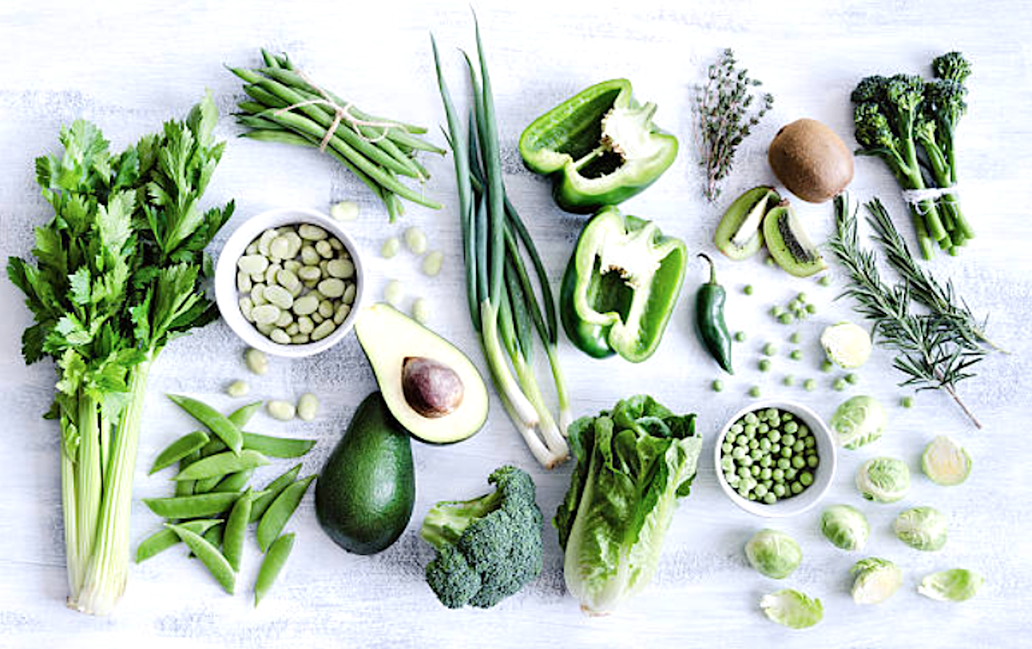 Grünes Gemüse mit viel Antioxidantien