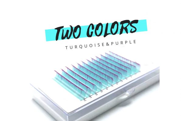 Farbige Wimpern two color lashes
